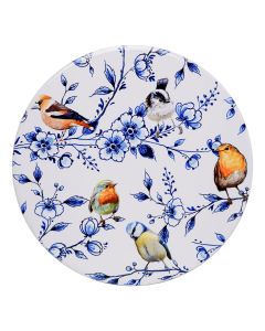 Pannenonderzetter Bloesems met vogels - 18 cm