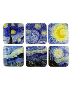 Onderzetters, Van Gogh, Starry Night, set van zes