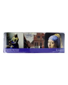 Onderzetters Meesterwerken van Vermeer, set van 6 