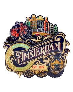 Magneet Vintage Ornaments Amsterdam