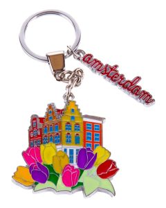 Amsterdam Sleutelhanger – Kleurrijk