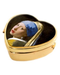 Pillendoosje Hart - Vermeer -Meisje met Parel
