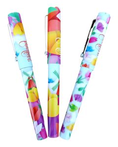 Pennen Set Gekleurde Tulpen
