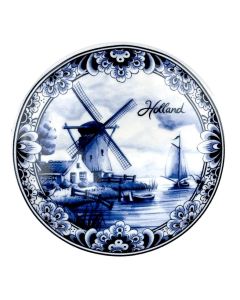 Delfts Blauw Schaaltje - Hollands Landschap (Ø 10 cm)