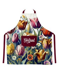 Memoriez Schort Beige Tulpen