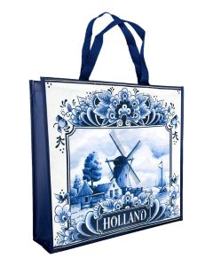 Shopper Windmolen Delfts Blauw