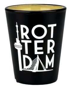 Shotglas Rotterdam - Zwart