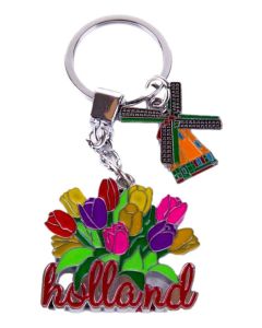 Sleutelhanger "Tulpen Bedel met Holland"