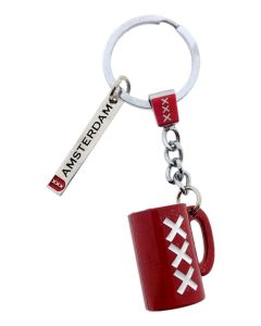 Sleutelhanger "Amsterdam XXX Beker Zilverkleurig"