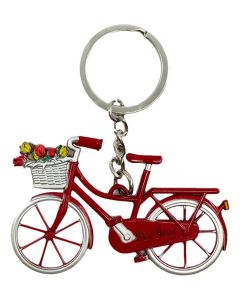 Sleutelhanger Fiets "Den Haag" , Rood