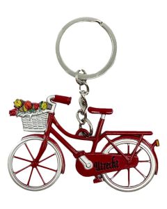 Sleutelhanger Fiets "Utrecht" , Rood