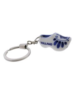 Sleutelhanger met Enkel Delfts blauw klompje