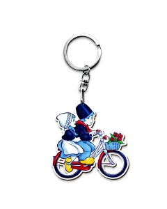 Sleutelhanger Hollands Paar op de Fiets