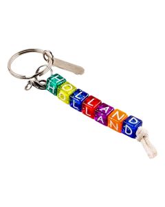 Sleutelhanger Gekleurde letterkralen - Holland