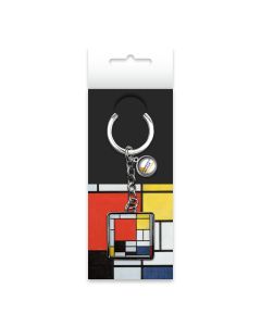 Sleutelhanger "Compositie met groot rood vlak - Mondriaan"