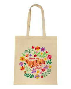 Katoenen Tas "Flower Power Holland"