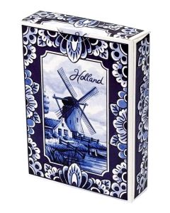 Speelkaarten "Holland Molen Delfts Blauw"