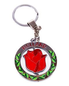 Sleutelhanger Grote Spinner Tulp Holland - Rood