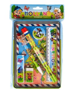 Holland Schrijfset in Blikken Bewaardoos