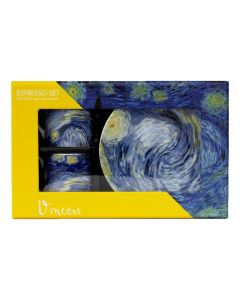 Espresso set, Vincent van Gogh, "Starry Night"