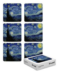 Vincent van Gogh - Sterrennacht onderzetters in doos