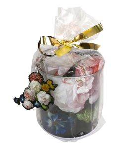Stroopwafel geschenk "Stilleven met bloemen"