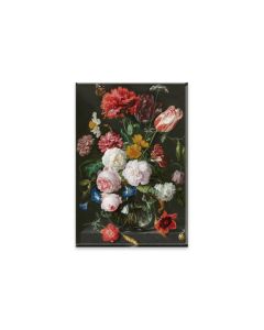 Koelkastmagneet "Stilleven met bloemen in een glazen vaas", Jan. Davidz. de Heem