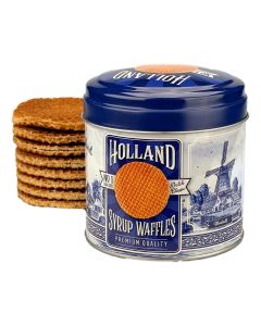 Stroopwafel Blikje "Delft Blue Classic"