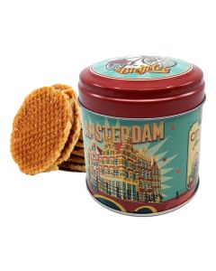 Stroopwafels in Blik "Vintage Amsterdam"