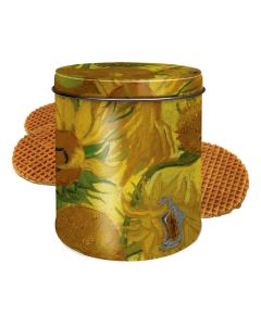 Stroopwafelblik Zonnebloemen