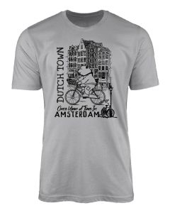 Unisex T-Shirt Dutch Town Grijs