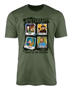 Unisex T-Shirt Spirit of the Masters - Amsterdam Olijf