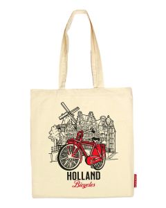 Katoenen Tas "Holland Fiets"