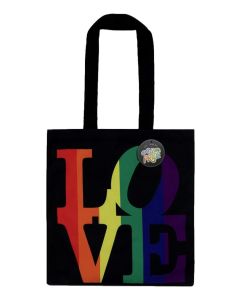 Canvas Tas All Pride - Love Zwart