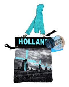 Robin Ruth Holland Schoudertasje met Molens / Blauw