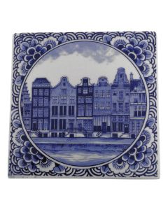 Tegel Grachtenhuisjes Amsterdam, 13 cm
