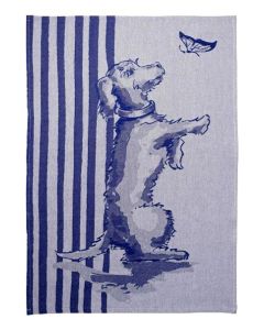 Theedoek Teckel Nhaan streep 50x70cm