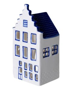 Waxinelichthouder Huisje  1 - Trapgevel - 13 cm