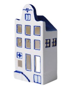 Waxinelichthouder Huisje 2 - Klokgevel - 15 cm