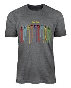 T-Shirt Feel Like Amsterdam - Grijs