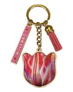 Sleutelhanger pretty tulips Holland - Licht Roze