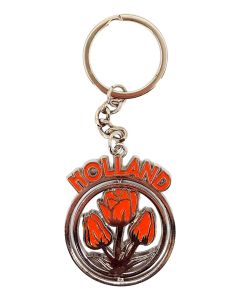 Sleutelhanger Oranje Tulp Spinner