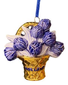 Kersthanger Tulpenmand goud