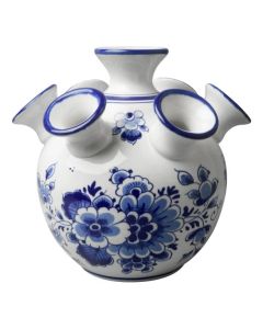 Tulpenvaas bloemen blauw groot 