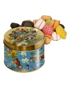 Lekkernij blik Van Gogh Bloemen met oud Hollands snoepgoed