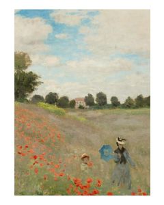 Tea Towel, "Field with Poppies", Claude Monet