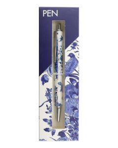 Ballpen in box,  Delft blue bird