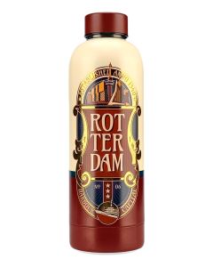 Waterfles Rotterdam - Rood/Goud
