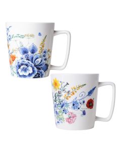 Theemokken met wildbloemen - set van 2