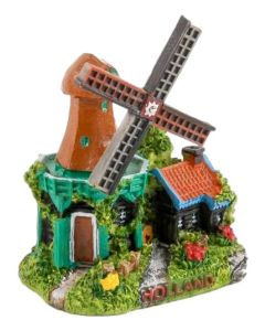 Miniatuur 3D stellingmolen Holland 5 cm